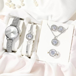 Orologio da Polso da Donna al Quarzo con Cielo Stellato, Set Lusso con Quadrante Strass, Orologio da Polso Trendy e di Personalità, Regalo <span class=keywords><strong>per</strong></span> <span class=keywords><strong>Lei</strong></span> - Product Image 4
