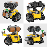 JKC7635 Petits blocs de construction de robots, assemblage DIY, jouet éducatif STEM, modèle en plastique ABS, collection de jouets, cadeau pour enfants