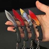 Porte-clés en métal LT Cs, mini couteau modèle Népal, porte-clés en alliage plaqué coloré, taille 10 cm