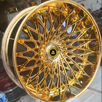 Jantes forgées JZ Luxury Gold Chrome 20 22 24 26 28 30 pouces, design maillé personnalisé, pour voitures de tourisme W463 W464