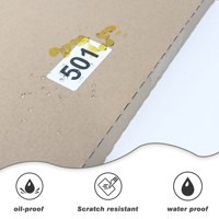 Autocollants numérotés séquentiels en PVC imperméable 2x4cm 001-500, autocollants résistants aux UV pour l'inventaire des dossiers d'entrepôt, rouleau de 500 étiquettes