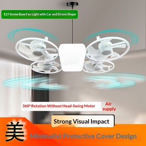Nouvelle <span class=keywords><strong>lampe</strong></span> de nuit pliable à LED haute puissance avec télécommande et ventilateur à vis - Product Image 4