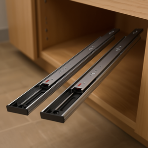 Glissières de tiroir 22 pouces en acier à extension complète, robustes, à roulement à billes, fermeture amortie, pour usage en entrepôt - Product Image 2