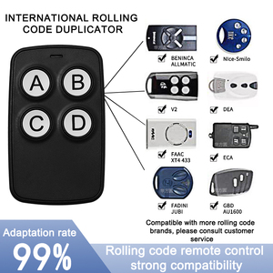Télécommande sans fil double code de haute qualité compatible avec les portes de garage, avec indicateur LED pour les appareils électroménagers - Product Image 3