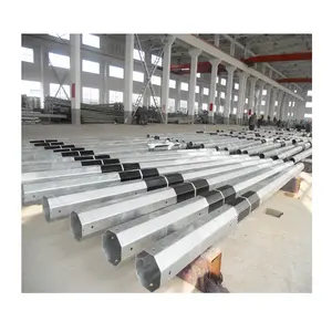 Galvanized Power Steel Tubular Poles For 10kv 20kv 35kv 66kv 69k 110kv 132kv 138kv 220kv 230kv