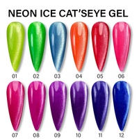 XGMNAILS Vernis Gel UV Effet Œil de Chat Néon Sans TPO, Collection Été Fruits, Prix Usine, Vente Chaude