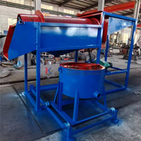 Mesin Trommel Pemisah Emas Pasir Aluvial Dengan Kotak Sluice Basah