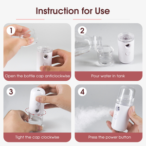 Mini vaporisateur facial Nano Handy Mist pour extensions de cils, rechargeable par USB, mini instrument de beauté - Product Image 5