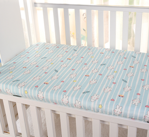 PLHMIA 100% Jersey di cotone biologico maglia mussola Del Bambino foglio <span class=keywords><strong>culla</strong></span> Crib sheet, su misura del bambino di stampa biancheria da letto lenzuolo set - Product Image 4