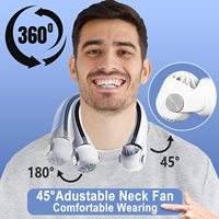 Petit refroidissement par Air rapide USB charge personnelle sans lame Portable portable électrique suspendu tour de cou ventilateur de cou pour l'été en plein air