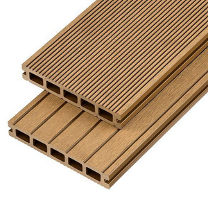 Suelos de ingeniería para exteriores, tableros de cubierta compuestos de plástico y madera, cubierta de WPC <span class=keywords><strong>barata</strong></span>, suelo con textura de madera de teca - Product Image 4