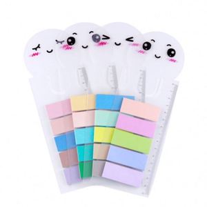 Creative Teru Teru Bozu Multi-Color Sticky Notes Portable Classroom Notes <b>Bookmarks</b> Essential Back-to-School Study Office Memo - Product Image 1