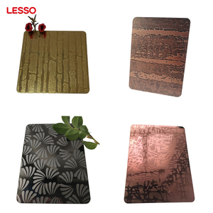 แผ่นโลหะตกแต่งลายสลักแบบนูน  ทำจากสแตนเลสสตีล  ขนาด 4x8 ฟุต  ยี่ห้อ <span class=keywords><strong>LESSO</strong></span>  ทนทานต่อการกัดกร่อน เหมาะสำหรับโรงพยาบาลและคลังสินค้า - Product Image 1