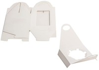 Boîte à gâteau 3,5x3,5x4,5'' blanche, emballages individuels pour cupcakes en vrac, contenants individuels pour cupcakes blancs