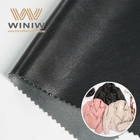 WINIW Brillant Imperméable Gaufré Disponible dans une Gamme de Couleurs Texture Souple Souple Facile Personnaliser Costume Pu Cuir Matériel