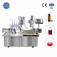 Ligne d'embouteillage automatique rotative pour bouteilles en verre de liquides oraux, machine de remplissage et de bouchage de sirop