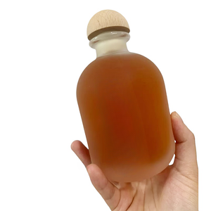 بالجملة زجاجات زجاجية صغيرة معالجة الصقيع للنبيذ روح الخمور عصير الحليب القهوة ويسكي الفودكا-مع الفلين - Product Image 5