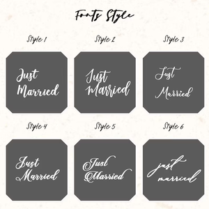 Decoración de encaje para respaldo de silla de boda LANJO con cinta de satén, letrero de recién casados y tarjeta de asiento con nombre personalizado para la recepción de la despedida de soltera - Product Image 6