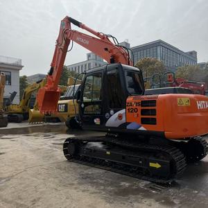 Excavadora de cadenas HITACHI ZX120 con cazo de excavación, equipo de construcción usado - Product Image 2