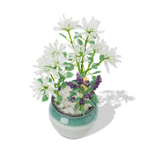 Décoration <span class=keywords><strong>de</strong></span> la vie quotidienne : Vase en pierre <span class=keywords><strong>de</strong></span> quartz clair, pointe <span class=keywords><strong>de</strong></span> quartz, éclats d'améthyste, feuille <span class=keywords><strong>de</strong></span> jade vert aventurine, pour bonsaï - Product Image 3