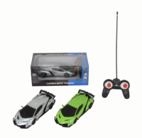 Voiture télécommandée Lamborghini Veneno 27 MHz à l'échelle 1:24, entièrement fonctionnelle, sous licence officielle, avec phares, superbe supercar pour enfants