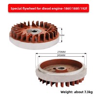 Spezielle luftgekühlte Dieselgenerator-Schwungrad-Maschinen starter teile für 170F/173F/178F/186F/188F/192F für die Baufarm