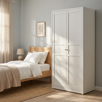 Armoire de classement écologique à 2 portes en métal blanc, armoire de rangement verrouillable en acier pour bureau avec étagères réglables