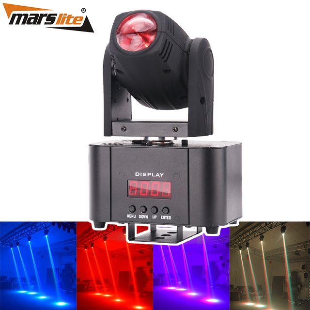 10w RGBW 4in1 Single Head Mini Beam Moving Head Lights for Dj Nightclub Stage Lighting