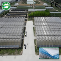 Klimaatbestendige polycarbonaat kas-kit met ventilatie-, koel- en irrigatiesystemen