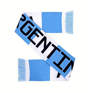 وشاح مشجعين بتصميم شعار فرق كرة القدم لعام 2026 لكندا والمكسيك والولايات المتحدة الأمريكية، وقبعة دلو كرة قدم بتصميم علم الأرجنتين، ووشاح أكريليك للمشجعين - Product Image 2