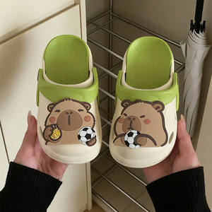 XIXITIAO <span class=keywords><strong>Zuecos</strong></span> Virales de Capibara con Soporte de Arco, Zapatos a Juego para la Familia, Sandalias Antideslizantes para Playa y Piscina para Niños y Adultos - Product Image 3