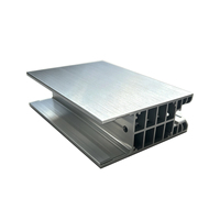 Rail de guidage plat à rainures longues en aluminium extrudé, profil de base haute rigidité pour module d'onduleur industriel