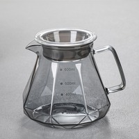 Infusée à la main Partager pot Filtre goutte à goutte tasse Cloud set motif brasseur cafetière