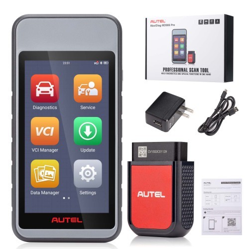 AUTEL MaxiDiag MD906 PRO Android 9 All System Bluetooth Diagnostic Tool Reads and Clears Codes Views Live and Freezes Frame Data