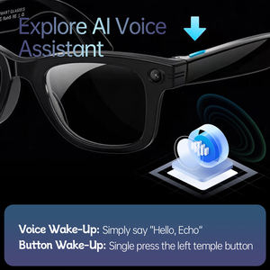 Lunettes intelligentes AR avec vidéo mains libres, détection d'objets par IA, réduction du bruit, double micro et traduction multilingue - Product Image 6