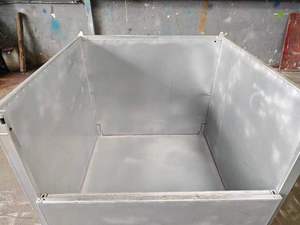 Contenedores y Jaulas de Almacenamiento Resistentes, Contenedor de Acero Plegable Galvanizado en Caliente para Almacenamiento de Productos Químicos Líquidos - Product Image 6