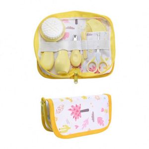 Child Grooming <b>Brush</b> & Nail Care Kit 0-12 Months Manual Print Design BPA & Latex Free Silicone Baby Hair & Nail Care Gift - Product Image 4