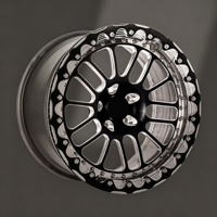 Nouvelles jantes en alliage d'aluminium forgé argentées à rayons multiples, Beadlock, concaves profondes, 18-22 pouces, 5x112 5x120, compatibles avec GTR SUV 4x4