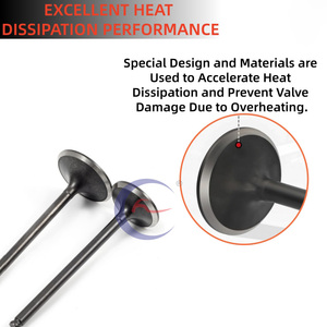 Soupape d'admission et d'échappement FIGHTER pour moto HONDA C90 <span class=keywords><strong>DAX</strong></span> 70 - Product Image 6