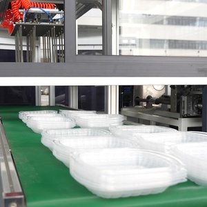 Hoàn toàn tự động bốn trạm <span class=keywords><strong>servo</strong></span> ổ đĩa động cơ PP bao bì thực phẩm hộp bánh và bao gồm hình thành máy sản xuất - Product Image 3