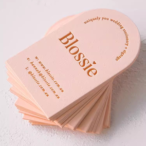 Nhà Máy Bán buôn biểu tượng tùy chỉnh Matte giấy màu in Emboss 3D kinh doanh và Cảm ơn bạn bưu thiếp thẻ - Product Image 3