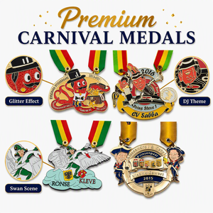 Medalla <span class=keywords><strong>de</strong></span> Carnaval 3D Estéreo Personalizada, Chapada en Oro, Esmaltada, con Diseño Hueco <span class=keywords><strong>de</strong></span> Payaso, Carrusel, Cerveza, Cinta, Festival, Figura <span class=keywords><strong>de</strong></span> Dibujos Animados en Relieve - Product Image 3