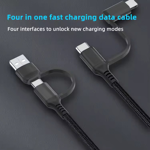 كابل متعدد الوظائف قابل للتخصيص 4 في 1 شحن سريع عالمي <span class=keywords><strong>USB</strong></span> من النوع C للطابعة والكمبيوتر باستخدام شعار مخصص - Product Image 2