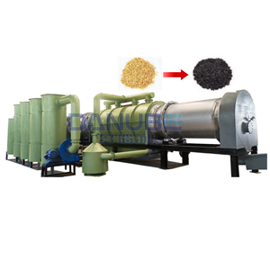 Máquina para Producción de Carbón Vegetal en Polvo, Biocarbón, Biomasa, Tipo Rotatorio, Sin Humo, para Carbón Vegetal, Madera y Cáscara de Arroz - Product Image 1