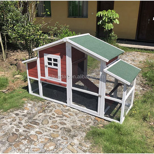 SDC038-01 Red <b>Extra</b> <b>Large</b> Solid Outdoor Wooden Chicken Coop Pet House Eco-Friendly <b>Print</b> All Seasons Indoor Use - Product Image 5