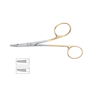 Olsen Hegar Soporte de Aguja Fórceps Quirúrgicos TC Insertos de Carburo de Tungsteno Anillos Dorados Hechos Acero Instrumentos de Metal Conjunto de Instrumentos - Product Image 1
