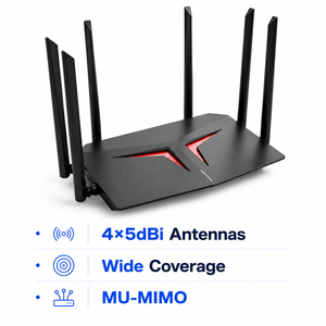Fiber optical equipment R412G Wifi5 Router <b>Wireless</b> Router AC1200 Dual Band 2.4G 5G 3Gigabit LAN Port - Product Image 6
