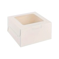 Boîtes d'emballage carrées transfrontalières pour gâteaux, 4 pièces, boîtes à tartelettes Snow-mei-niang, boîtes alimentaires à emporter en papier kraft disponibles