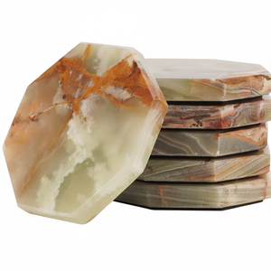 Dessous de verre fait main en marbre de qualité pure maison cuisine bureau table à manger tasse à thé tasses à café canettes de bière bar verres à eau personnalisés - Product Image 1