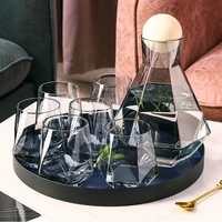 Pichet à eau en verre et cristal, bouilloire, carpe avec couvercle de boule en bois, loisirs créatifs, nouveau Design